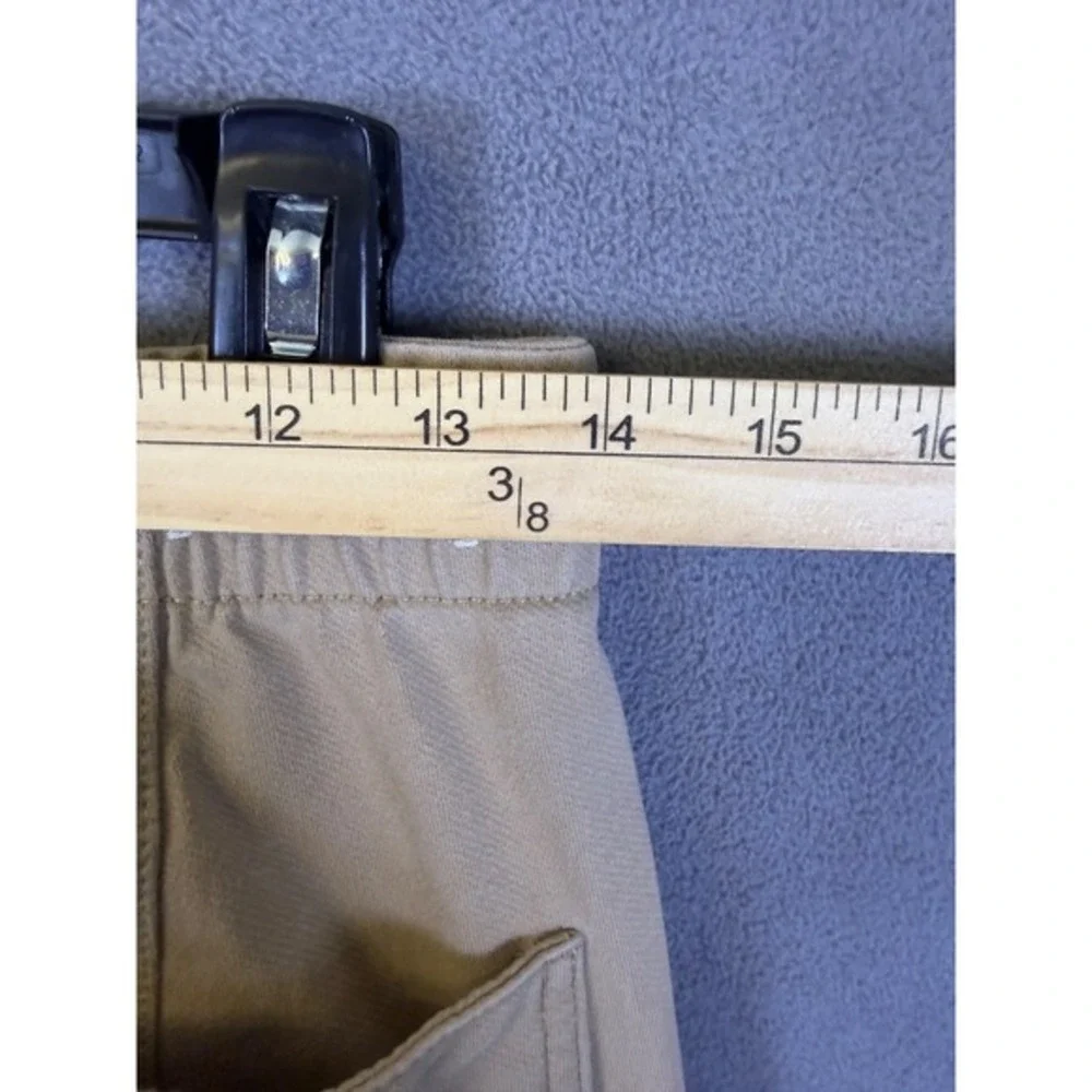Uniqlo Pants Men 27-30‎ Lightweight Tan Chino Elastic Waist Straight Read!